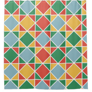 Mid century modern style colourful pattern yellow