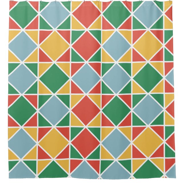 Mid century modern style colourful pattern yellow (Front)