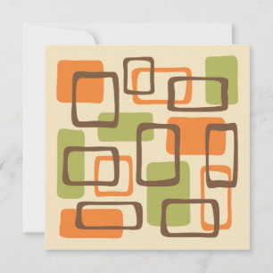 Mid Century Modern Style Invitation
