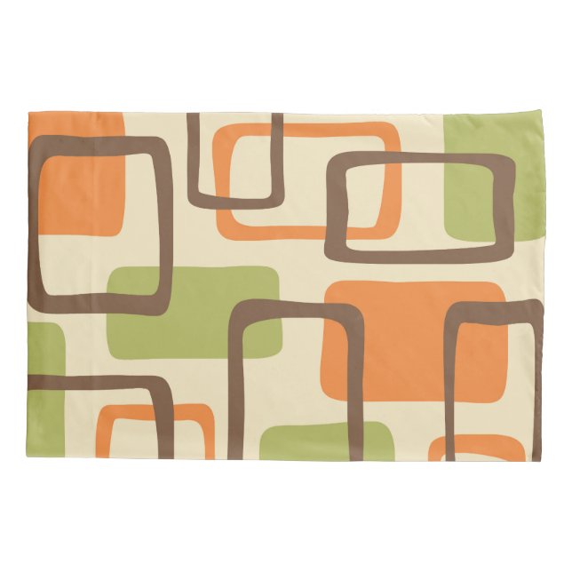 Mid Century Modern Style Pillowcase (Back)