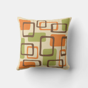 Mid Century Modern Style Throw Pillow