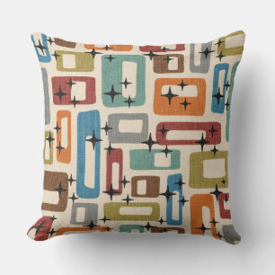 Mid Century Modern Style Throw Pillow