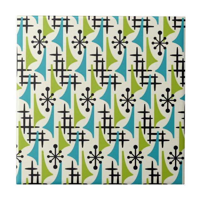 Mid Century Modern Style Tile (Front)