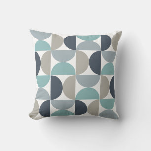Mid-Century Modern Summer Dream Throw Pillow