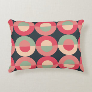 Mid-Century Modern Summer Sunset Accent Pillow