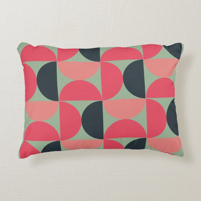 Mid-Century Modern Summer Sunset     Accent Pillow (Front)