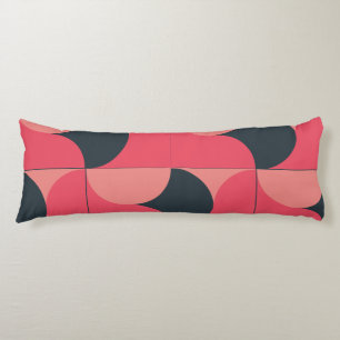 Mid-Century Modern Summer Sunset Body Pillow