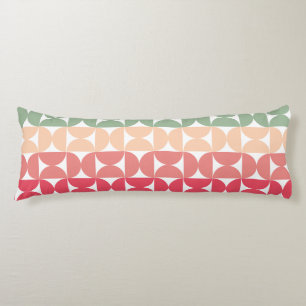 Mid-Century Modern Summer Sunset Body Pillow