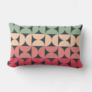 Mid-Century Modern Summer Sunset   Lumbar Pillow