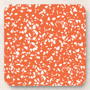 Mid Century Modern Terrazzo Coasters Orange