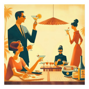 Mid Century Modern The Martini Cocktail Critics Photo Print
