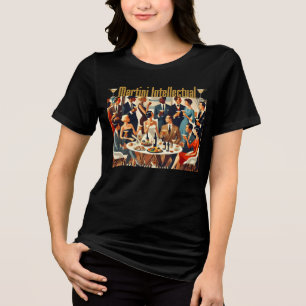 Mid Century Modern The Martini Intellectuals Tri-Blend Shirt