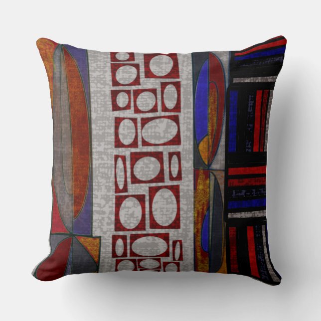 Mid-Century Modern Throw Pillow (Front)