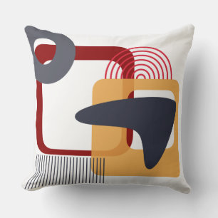 Mid-Century Modern Throw Pillow