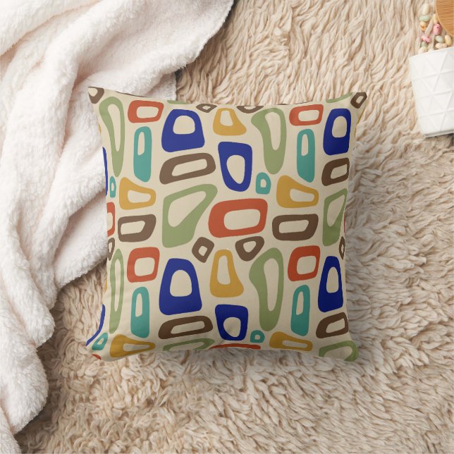 Mid Century Modern Throw Pillow (Blanket)