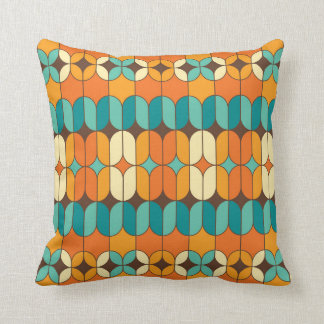 Mid-Century Modern Throw Pillow, Retro Pattern Throw Pillow