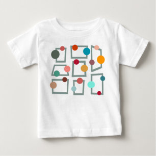 Mid-century Modern Trapezoids and Circles Baby T-Shirt