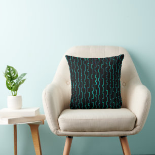 Mid-Century Modern Trellis Throw Pillow