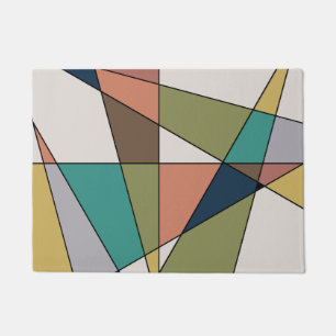 Mid Century Modern Triangle Abstract Doormat