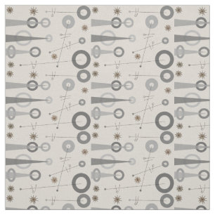 Mid-Century Modern Triangles Fabric