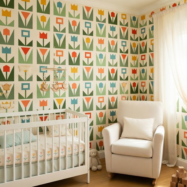 Mid-Century Modern Tulip Wallpaper (Creator Uploaded)