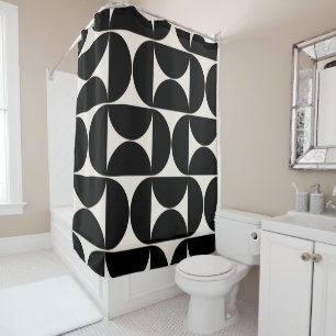 Mid Century Modern Vintage Pattern Black And White