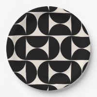 Mid Century Modern Vintage Pattern Black And White