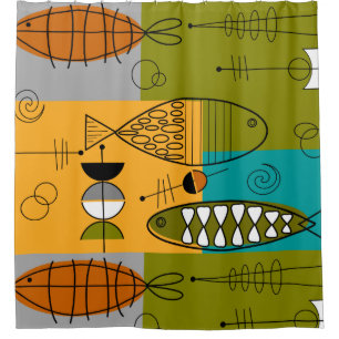 Mid-Century Modern WhimsicalFish