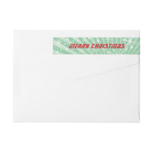 Mid-Century Modern Wraparound Return Address Label