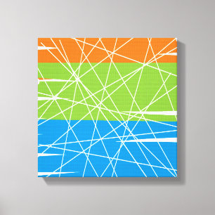 Mid-Century Modern Wrapped Canvas Art