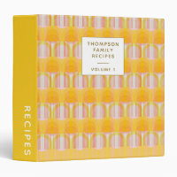 Mid Century Modern Yellow Personalized Recipe