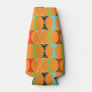 Mid Century Moderne Orange Motif Glacière bouteill