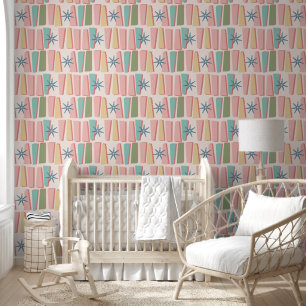 Mid Century Pattern Wallpaper