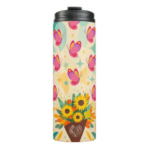Mid‑Century Petalflight  Thermal Tumbler