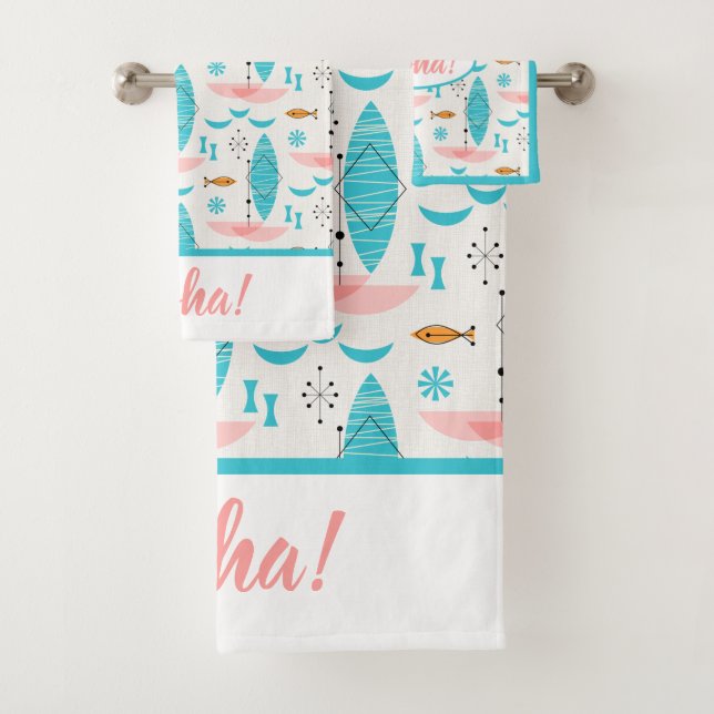 Mid Century Pink Catamaran (En situation)