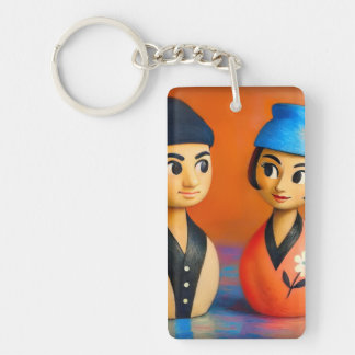 MID-CENTURY POP ART. KEYCHAIN