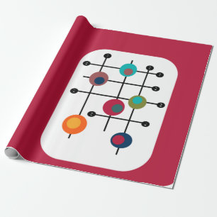 Mid-Century Rectangle  Wrapping Paper