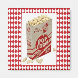 Mid-Century Retro 1950 Mr. Delish Popcorn Magnet
