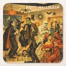 Mid Century Retro 50s Halloween Martini Party