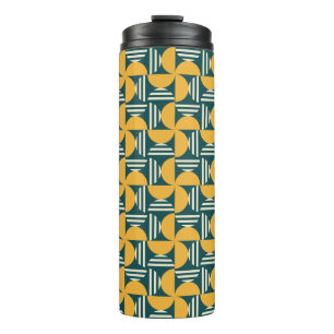 Mid Century Retro Abstract Thermal Tumbler