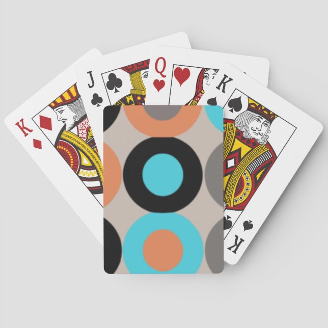 Mid Century Retro Classic Playing Cards (Back)