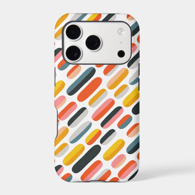 Mid Century Retro Geometric Abstract Pattern (Back)