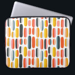 Mid Century Retro Geometric Abstract Pattern Laptop Sleeve<br><div class="desc">Stylish mid-century modern pattern with colorful capsule shapes arranged in a playful geometric composition.</div>