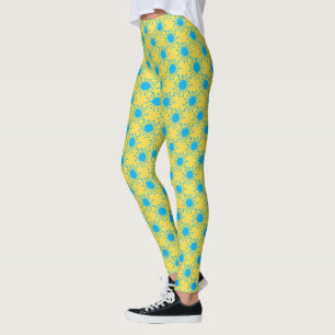 Mid Century Retro Starburst Leggings