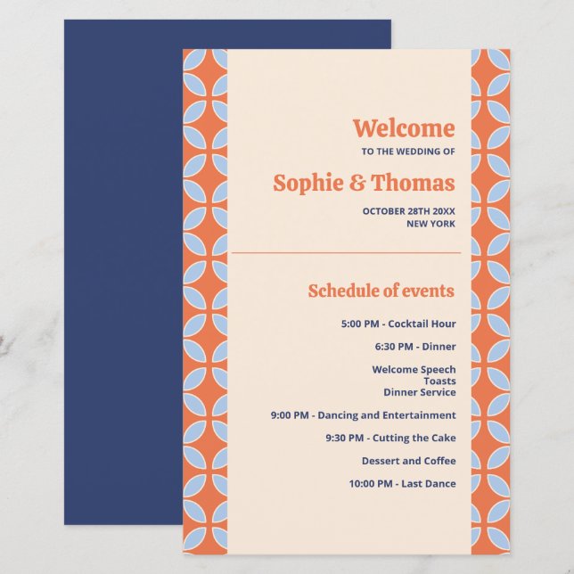 Mid Century Retro Wedding (Front/Back)