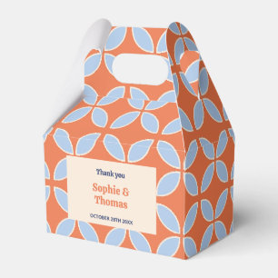 Mid Century Retro Wedding Favor Box