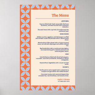 Mid Century Retro Wedding Poster