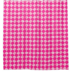 Mid-Century Satin Diamonds - fuchsia pink