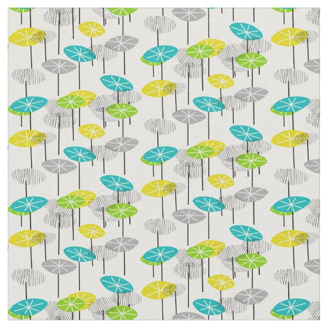 Mid-Century Seed Pods Fabric (Close Up)