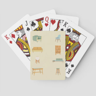 Mid-Century Shuffle: Retro Modern Playing Cards